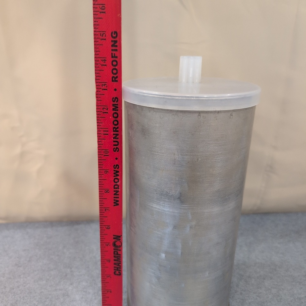 Ice Cream Maker Aluminum Drum Replacement Metal with Clear Lid and Insert - Picture 2 of 5